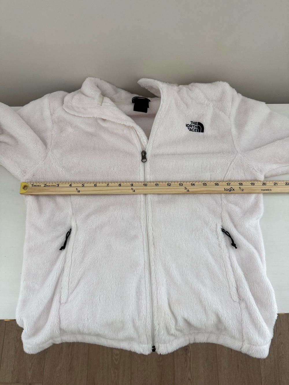 The North Face Osito Jacket Womens Medium Pale Pink Full Zip Fleece Soft Cozy - Picture 5 of 8